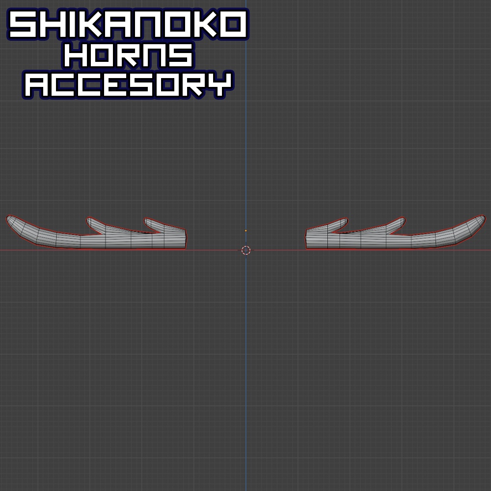 Shikanoko Horns 3D blender 缩略图 2