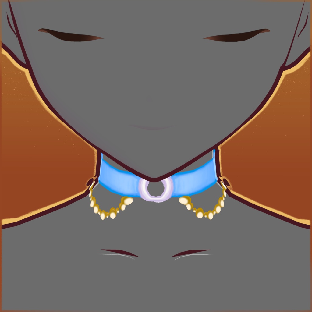 Choker with gold
