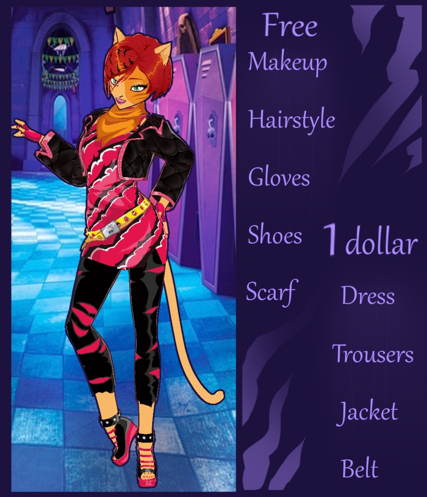 Toralei Strip, free model and clothes