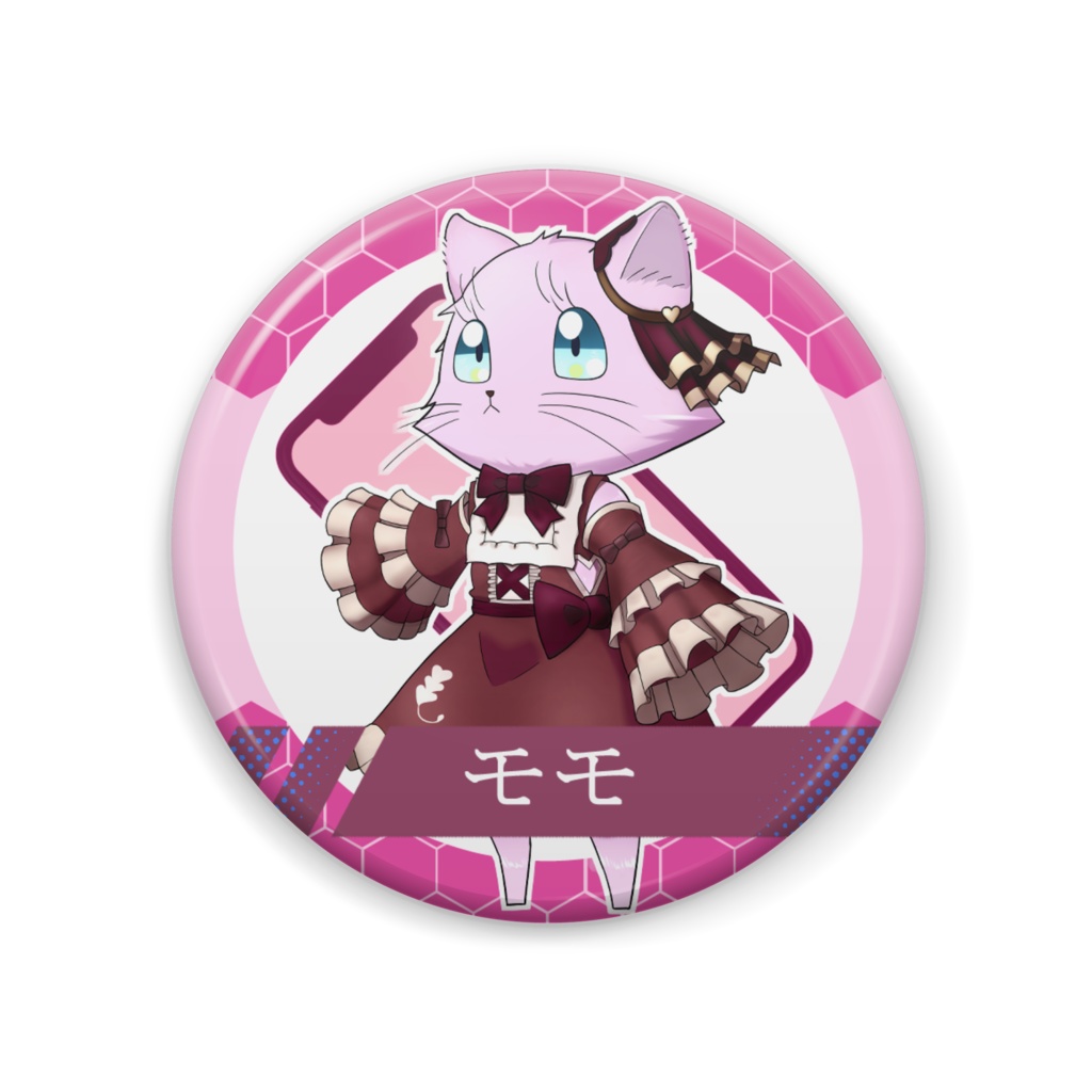 【缶バッジ】モモ【57mm】