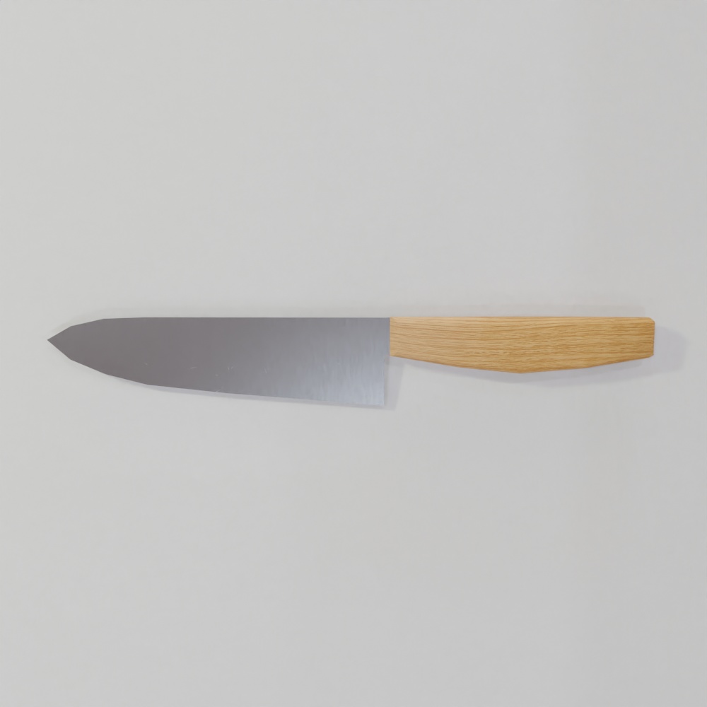 木製のまな板と包丁