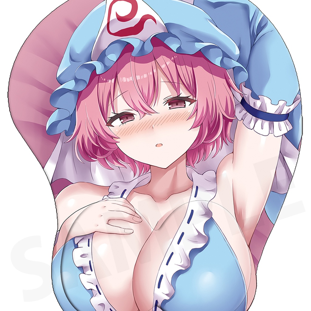 ぎヴちょこ先生 描き下ろし幽々子 おっぱいマウスパッド