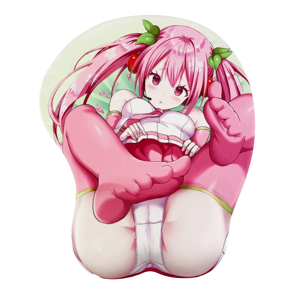 ぎヴちょこ先生 描き下ろし 桜ミク 開脚マウスパッド