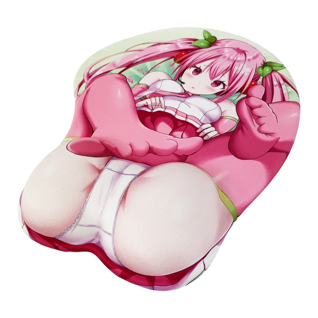 ぎヴちょこ先生 描き下ろし 桜ミク 開脚マウスパッド
