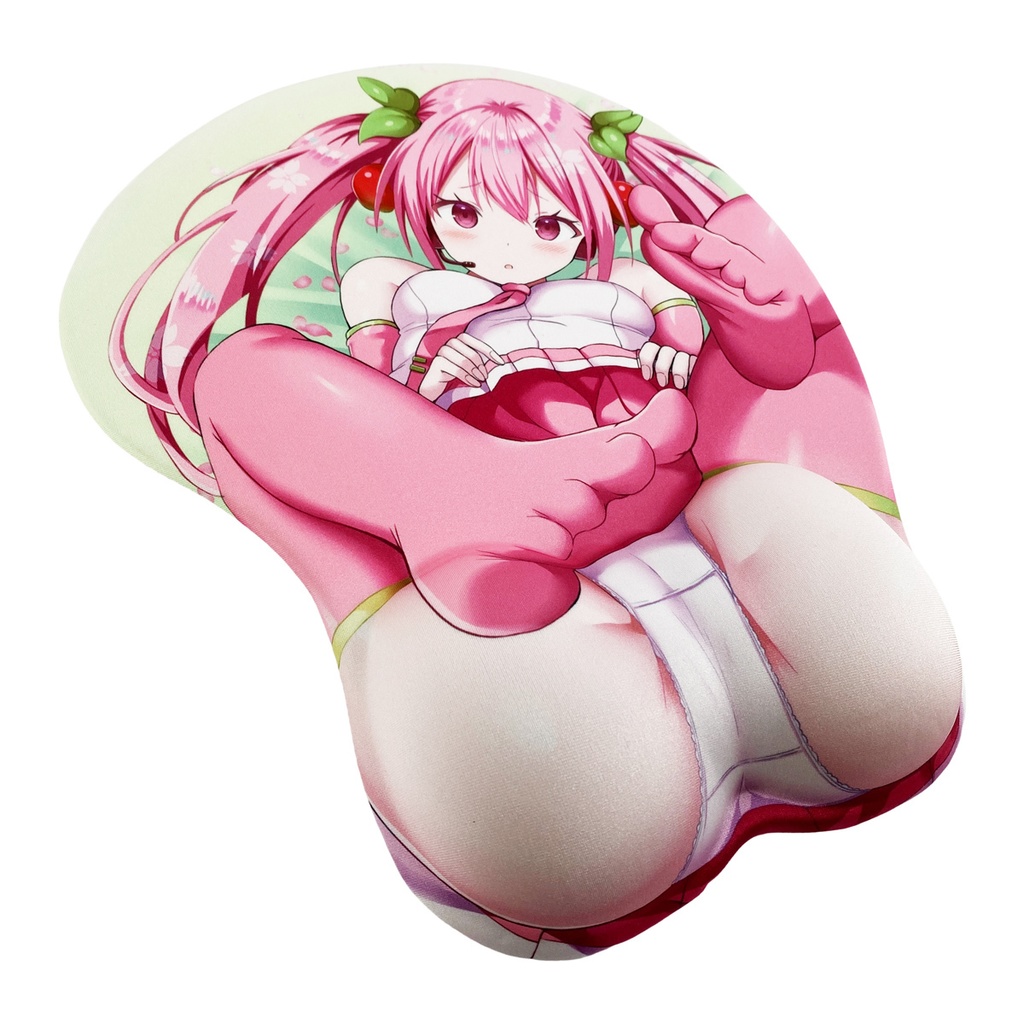 ぎヴちょこ先生 描き下ろし 桜ミク 開脚マウスパッド