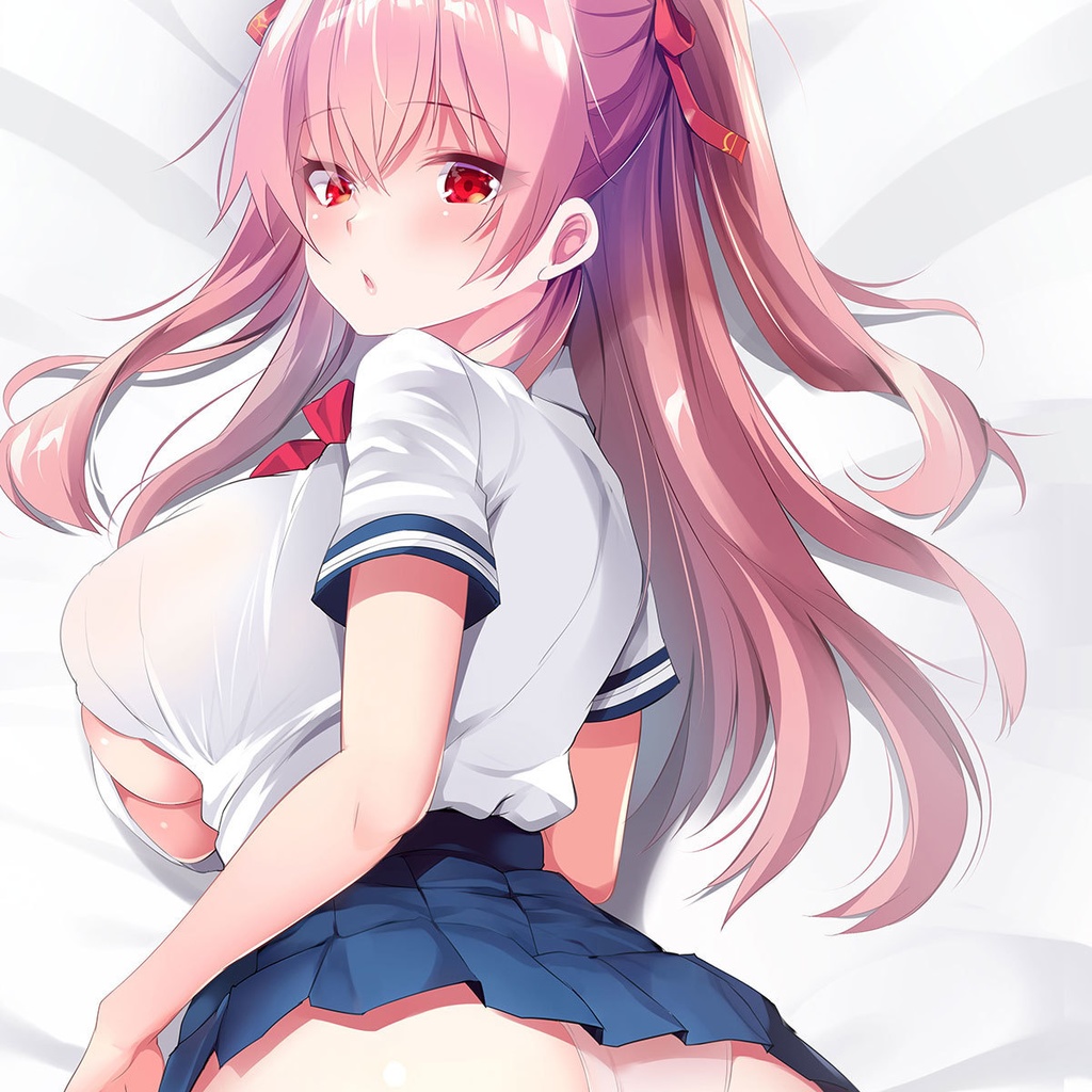 MAKI/創田ぐみ先生 描き下ろし 楼島マコ セーラー服 抱き枕カバー(健全ver)