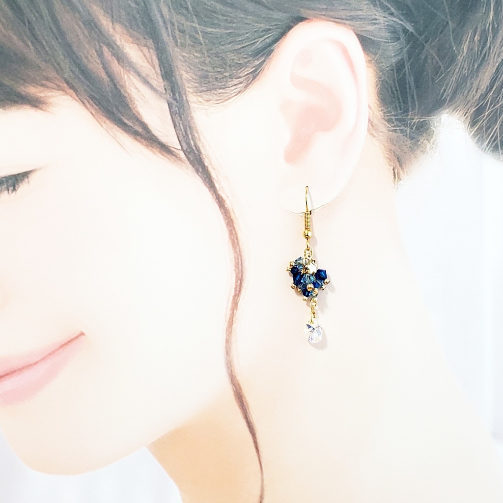 「美少女戦士セーラームーン」クリスタルイヤーアクセサリー:セーラーマーキュリーVer