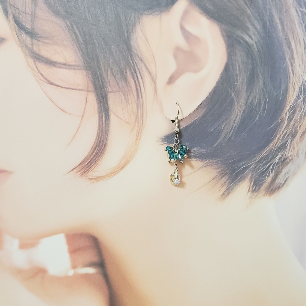 「美少女戦士セーラームーン」クリスタルイヤーアクセサリー:セーラーネプチューンVer