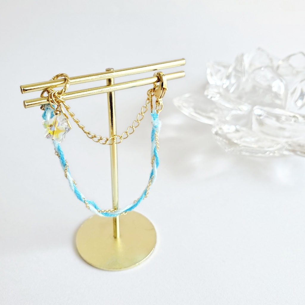 【在庫限り頒布終了】「美少女戦士セーラームーン」ミサンガ風ブレスレット:セーラーマーキュリーVer