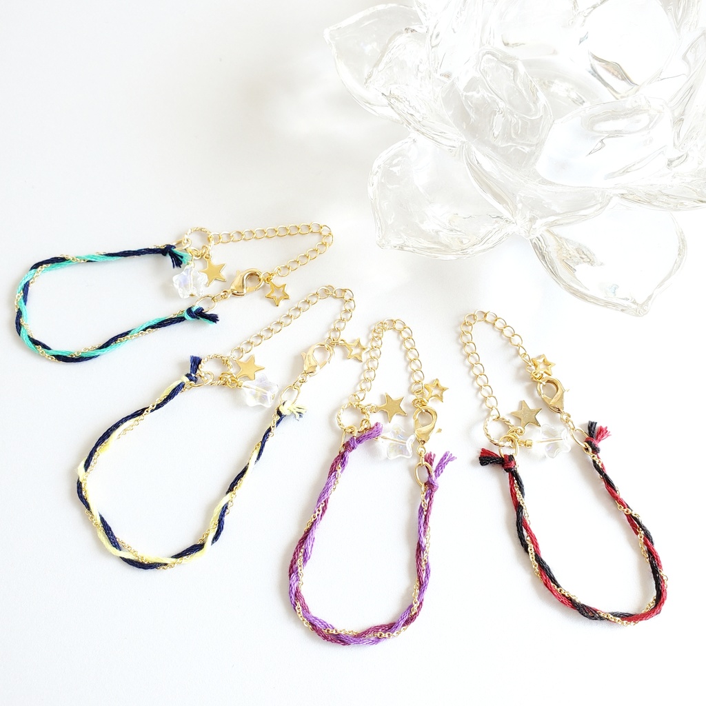 【在庫限り頒布終了】「美少女戦士セーラームーン」ミサンガ風ブレスレット:セーラープルートVer