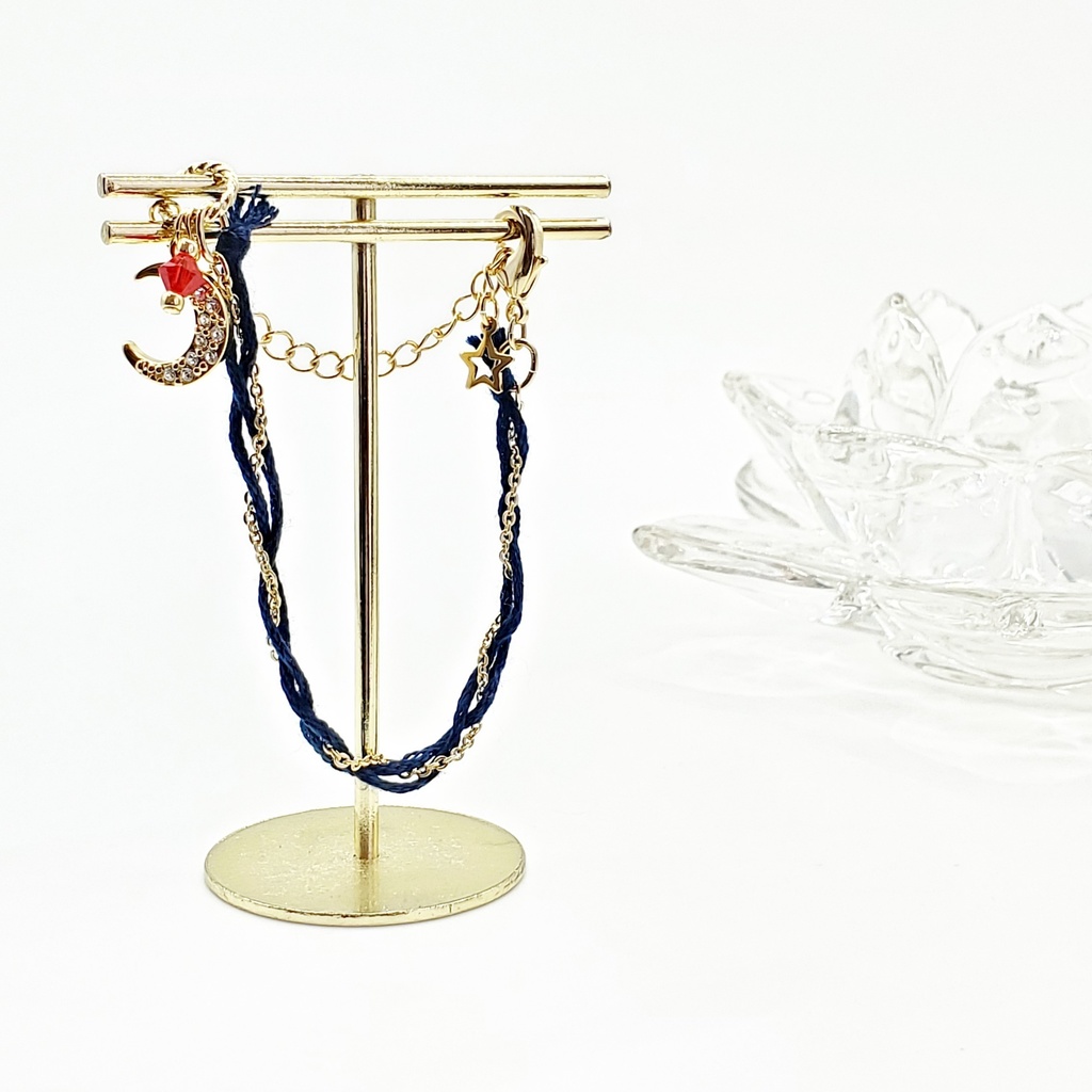 「美少女戦士セーラームーン」ミサンガ風ブレスレット:ルナVer