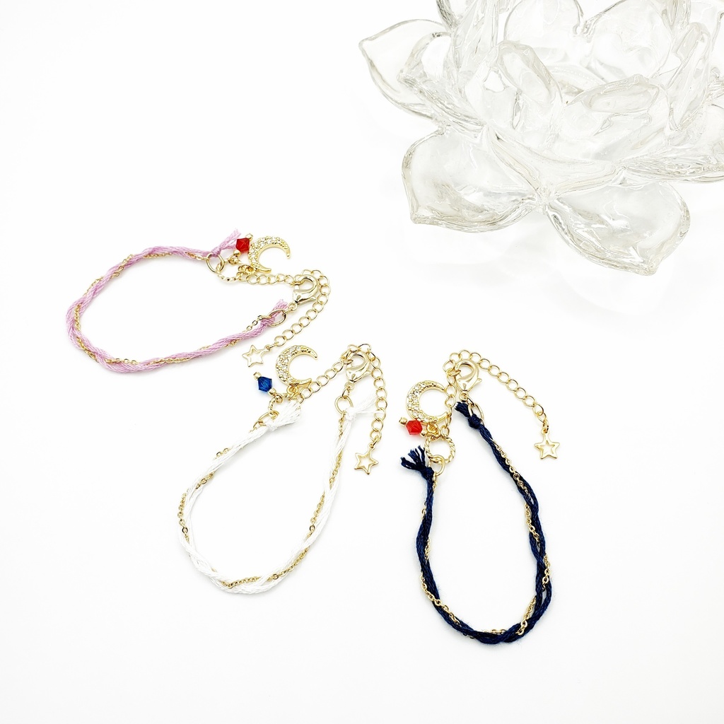 「美少女戦士セーラームーン」ミサンガ風ブレスレット:アルテミスVer