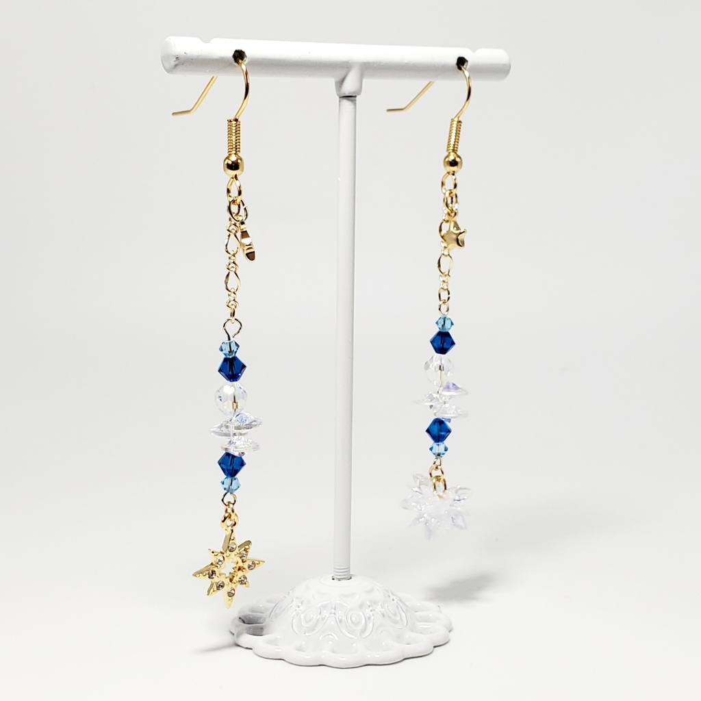 「美少女戦士セーラームーン」サンキャッチャー耳飾り:セーラーマーキュリーVer