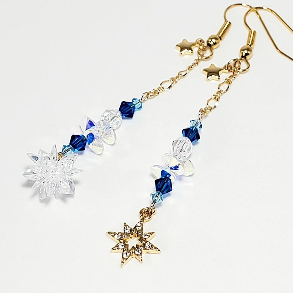 「美少女戦士セーラームーン」サンキャッチャー耳飾り:セーラーマーキュリーVer