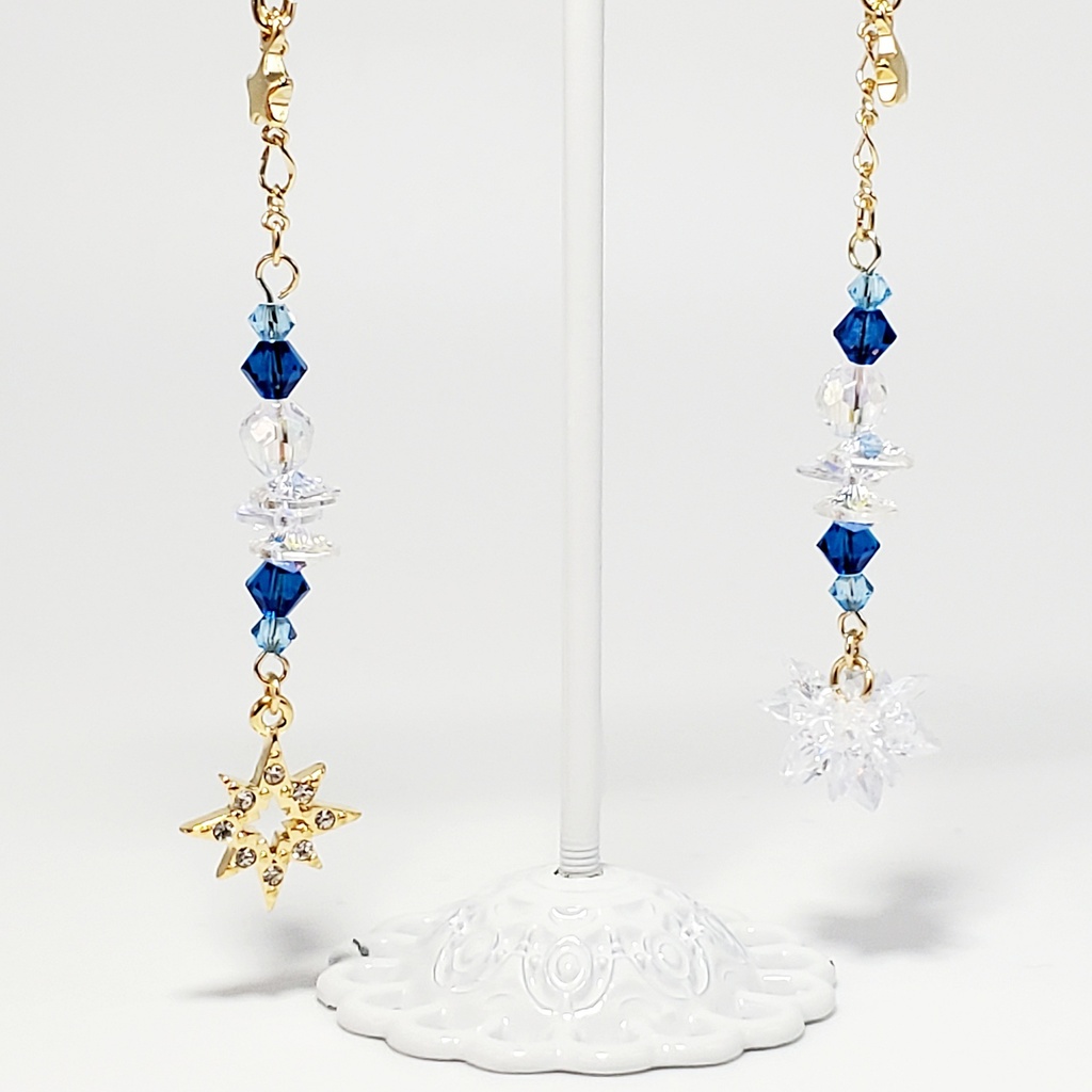 「美少女戦士セーラームーン」サンキャッチャー耳飾り:セーラーマーキュリーVer