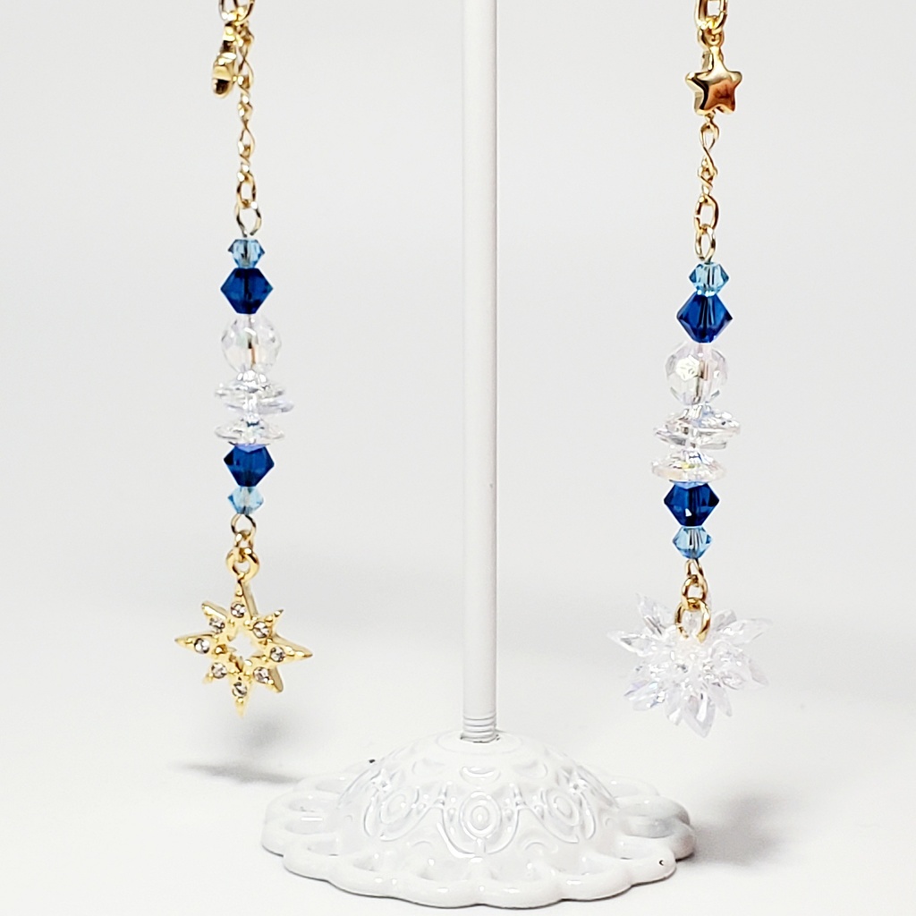 「美少女戦士セーラームーン」サンキャッチャー耳飾り:セーラーマーキュリーVer