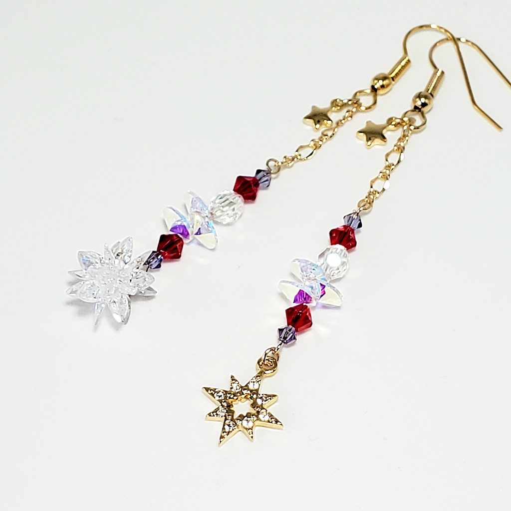 「美少女戦士セーラームーン」サンキャッチャー耳飾り:セーラーマーズVer