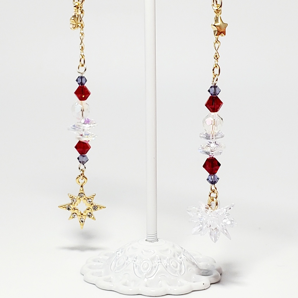 「美少女戦士セーラームーン」サンキャッチャー耳飾り:セーラーマーズVer