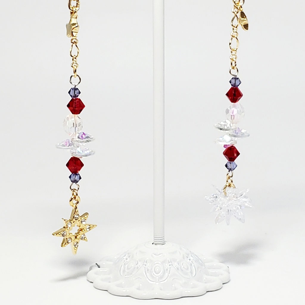 「美少女戦士セーラームーン」サンキャッチャー耳飾り:セーラーマーズVer