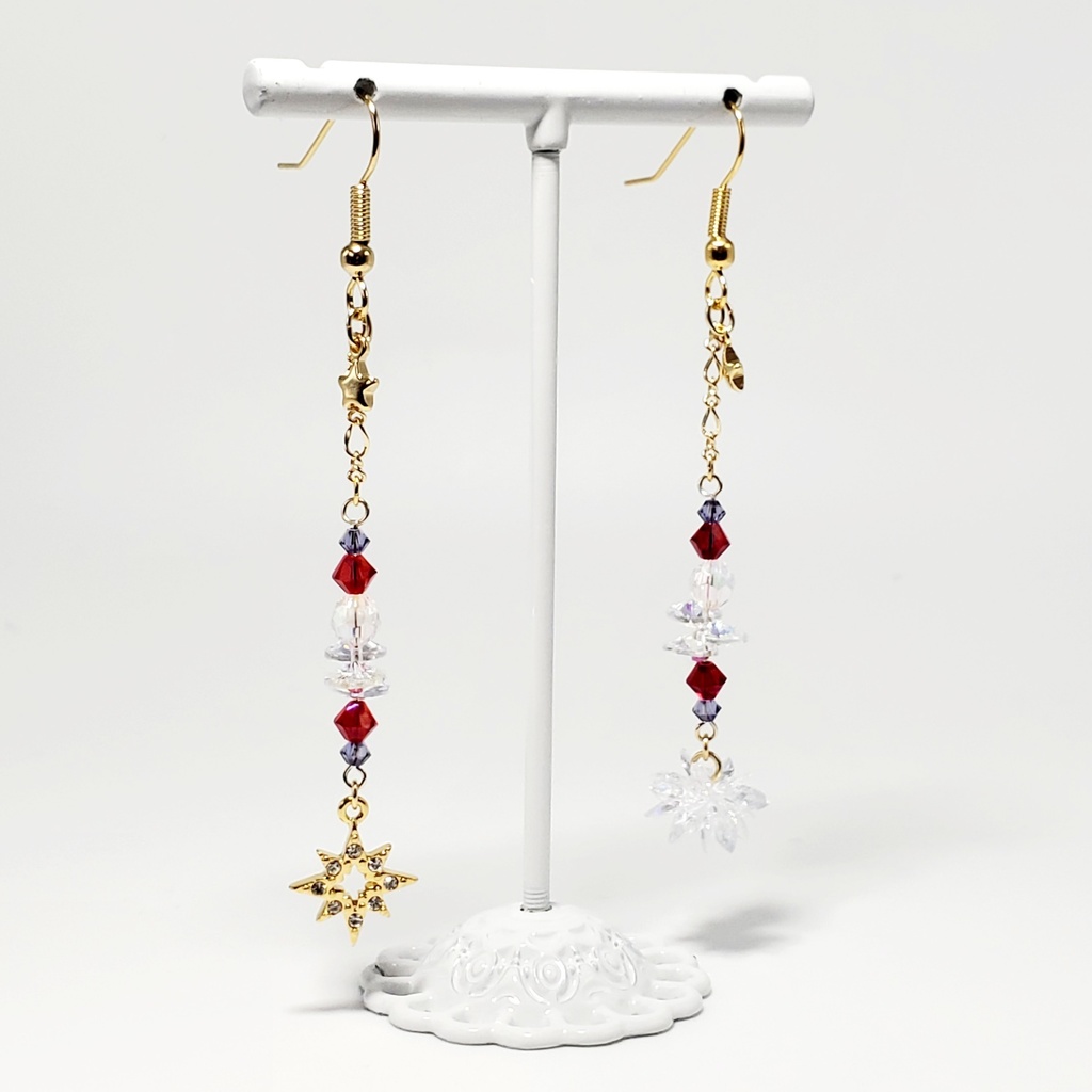 「美少女戦士セーラームーン」サンキャッチャー耳飾り:セーラーマーズVer