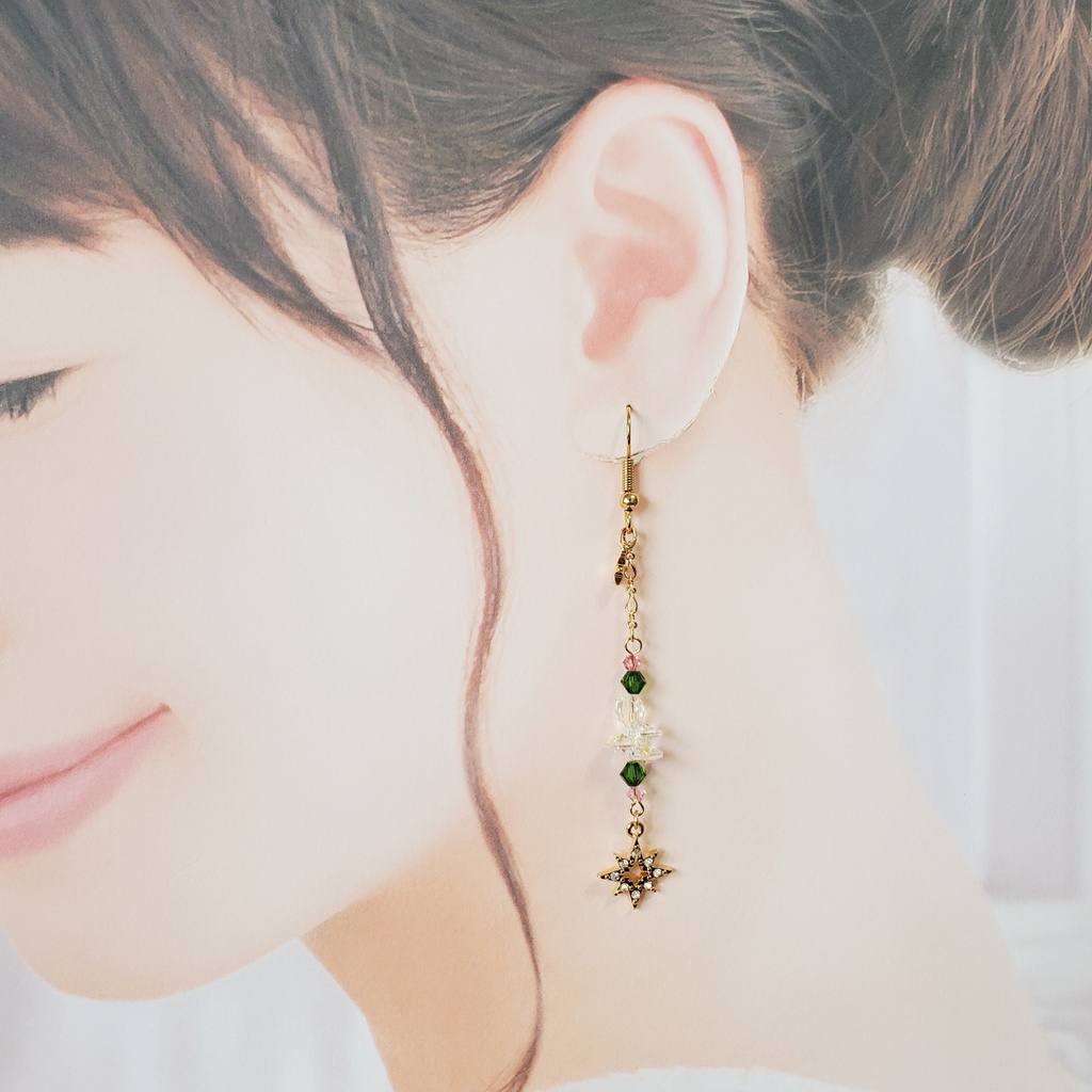 「美少女戦士セーラームーン」サンキャッチャー耳飾り:セーラージュピターVer