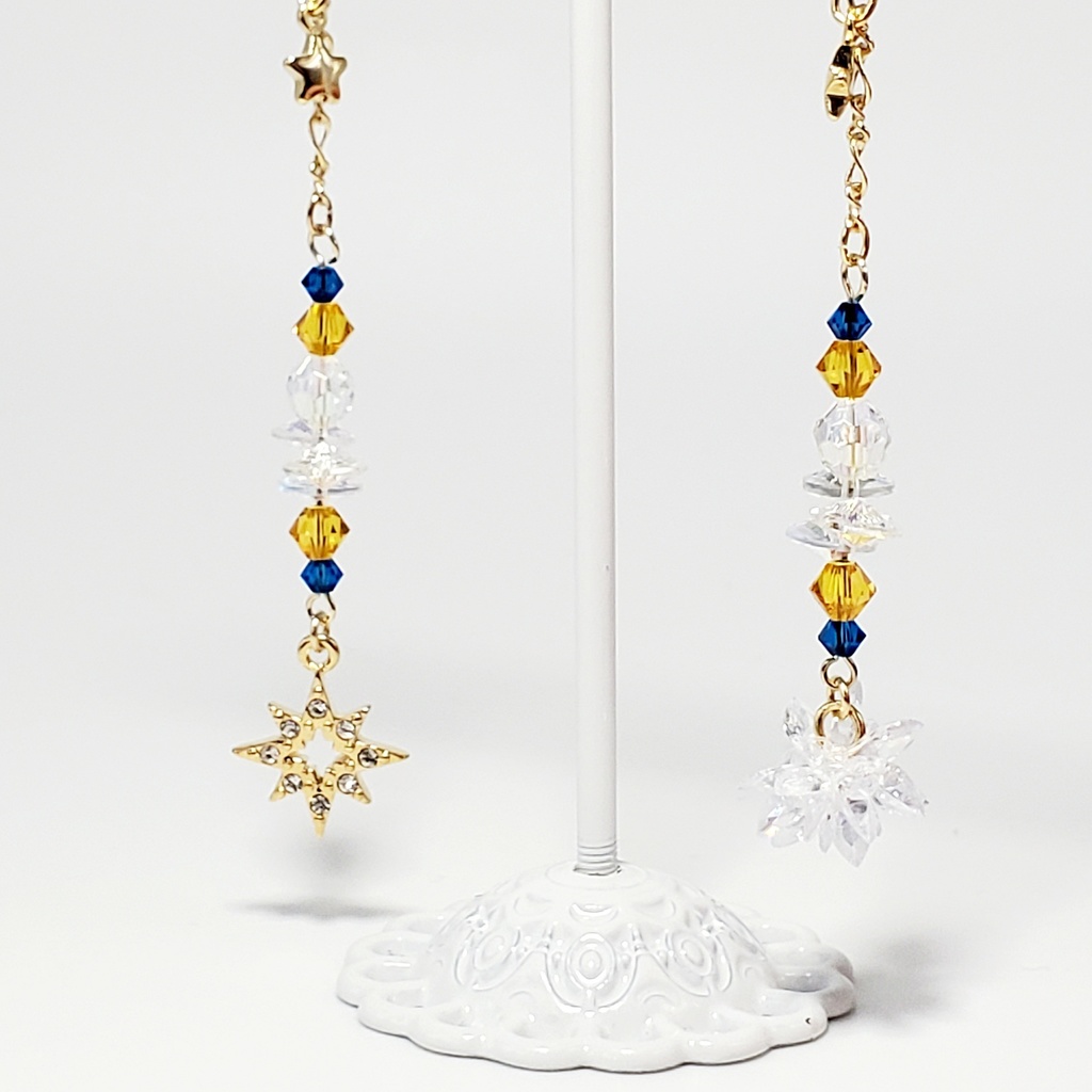 「美少女戦士セーラームーン」サンキャッチャー耳飾り:セーラービーナスVer