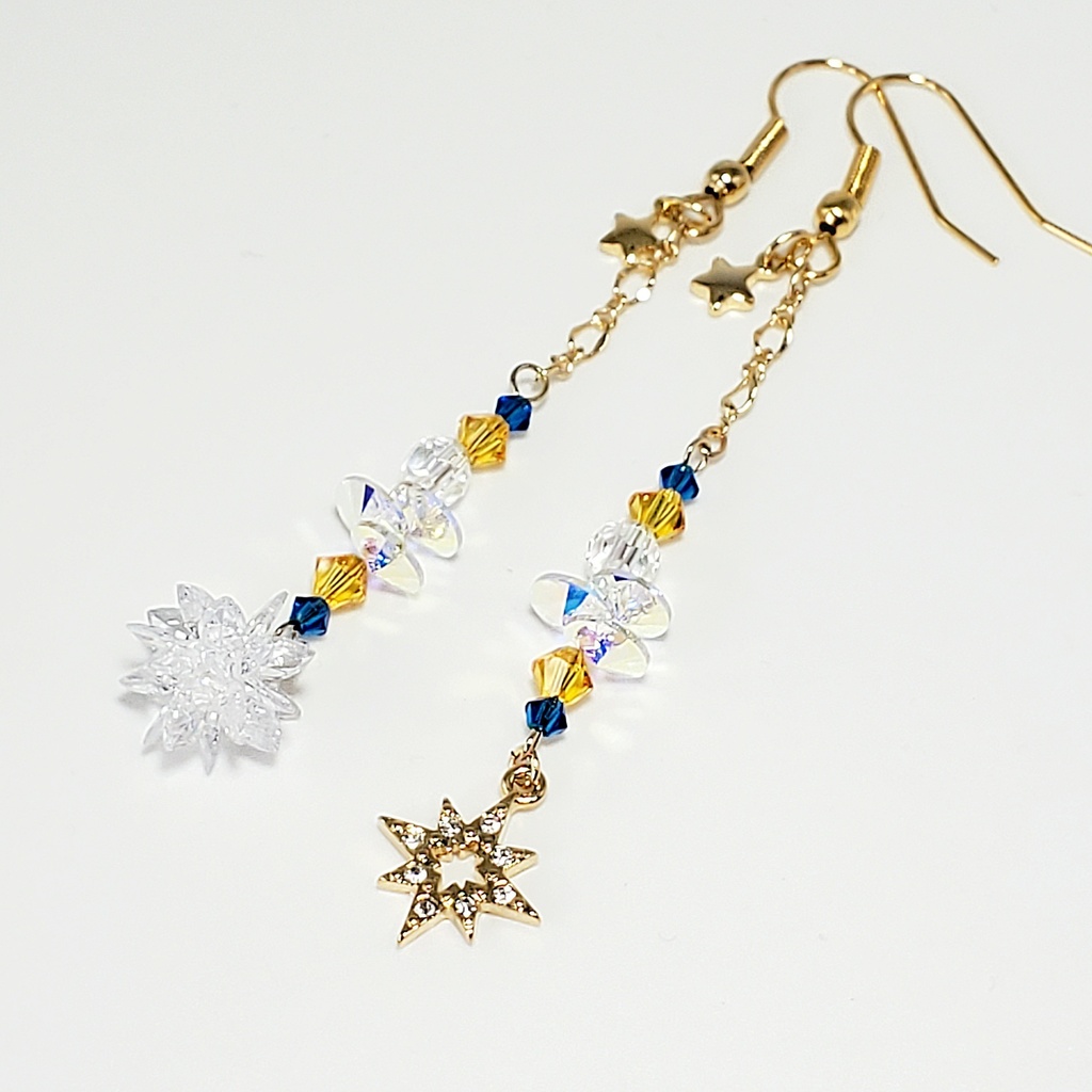 「美少女戦士セーラームーン」サンキャッチャー耳飾り:セーラービーナスVer