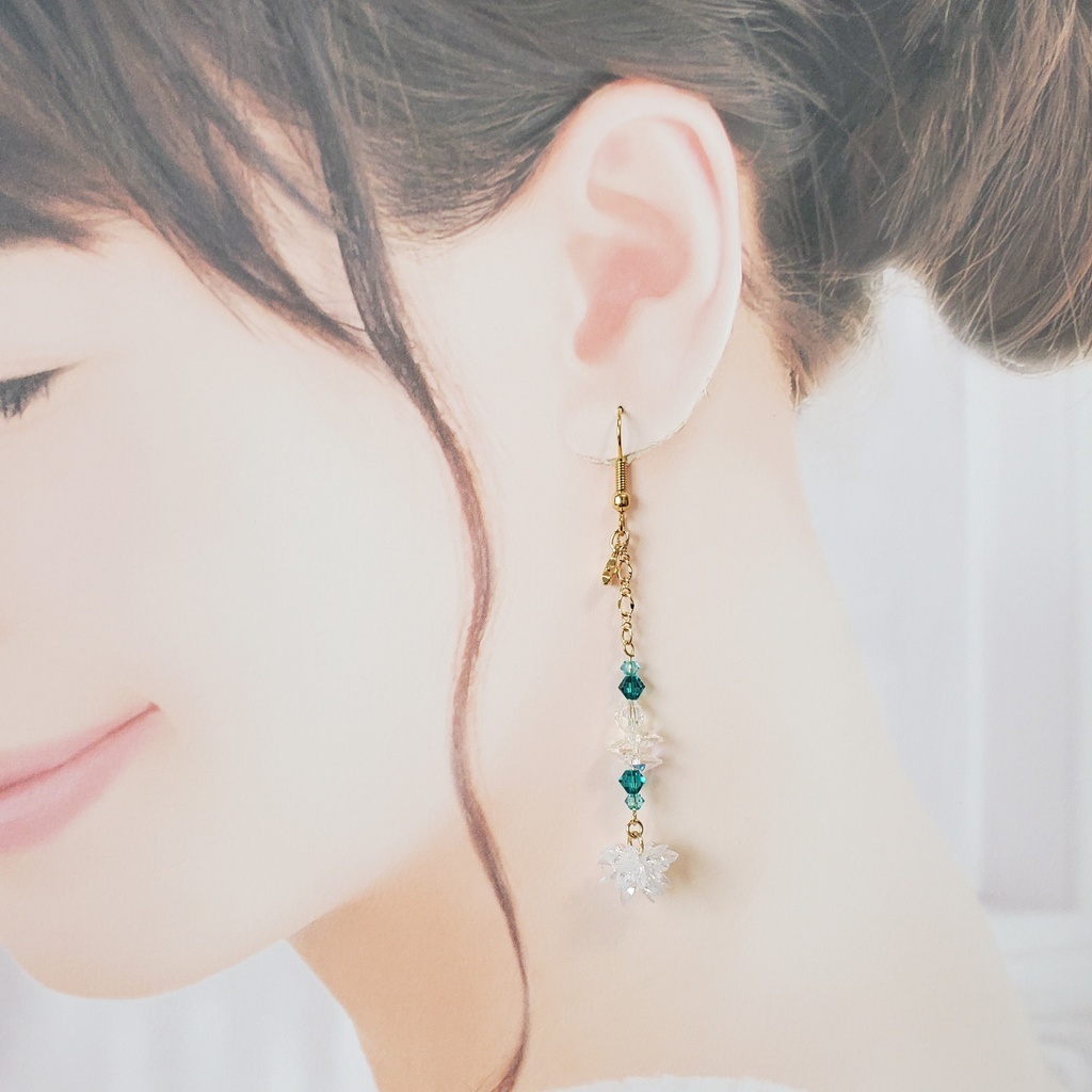 「美少女戦士セーラームーン」サンキャッチャー耳飾り:セーラーネプチューンVer