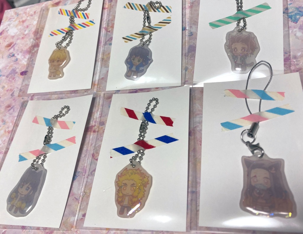 きめつねこちゃんプラバンチャーム