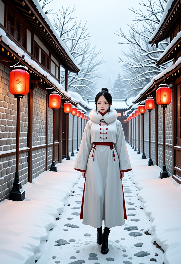 チャイナ服 × 中国の四季イメージ Stable Diffusion イメージプロンプト集(50本)