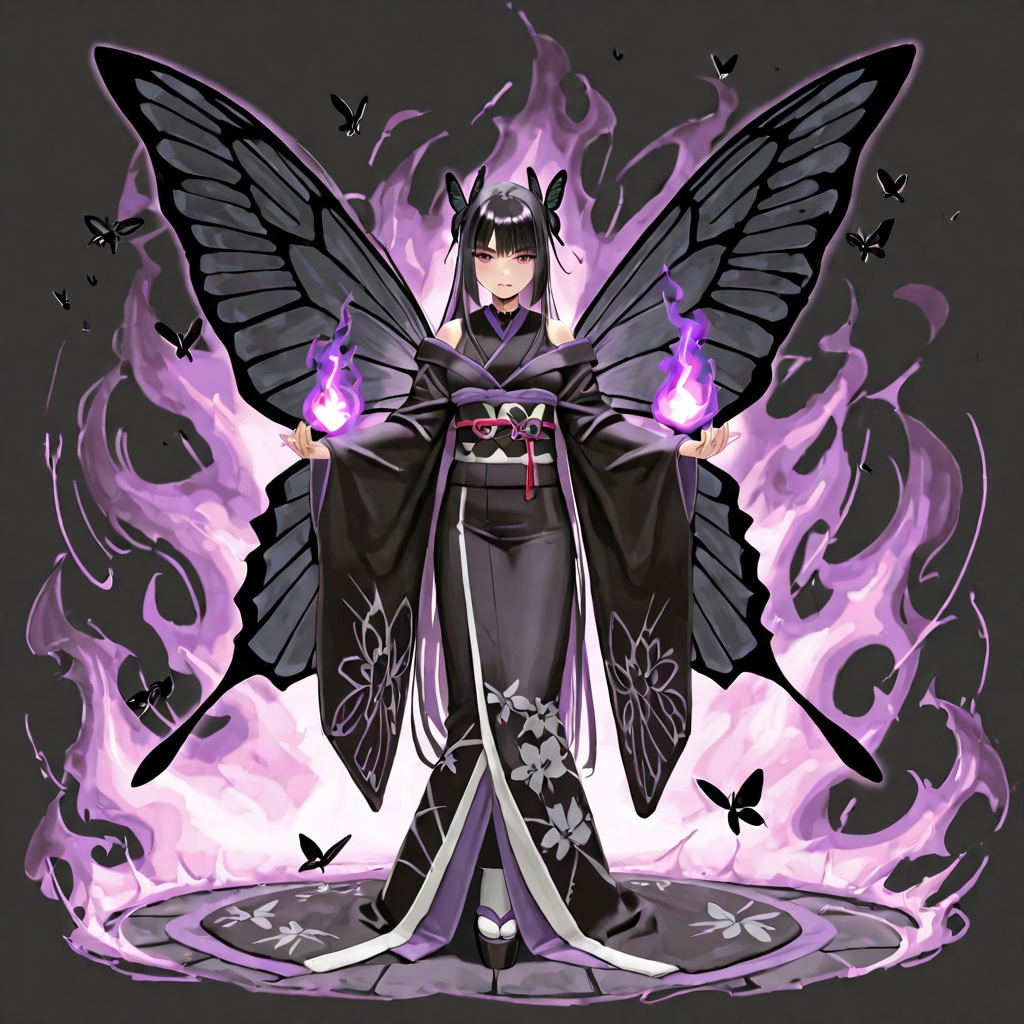 和風ダーク魔法少女プロンプト集 — 闇祓いの巫女50種