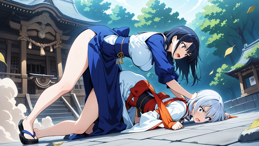 和風ダーク魔法少女プロンプト集 — 闇祓いの巫女50種