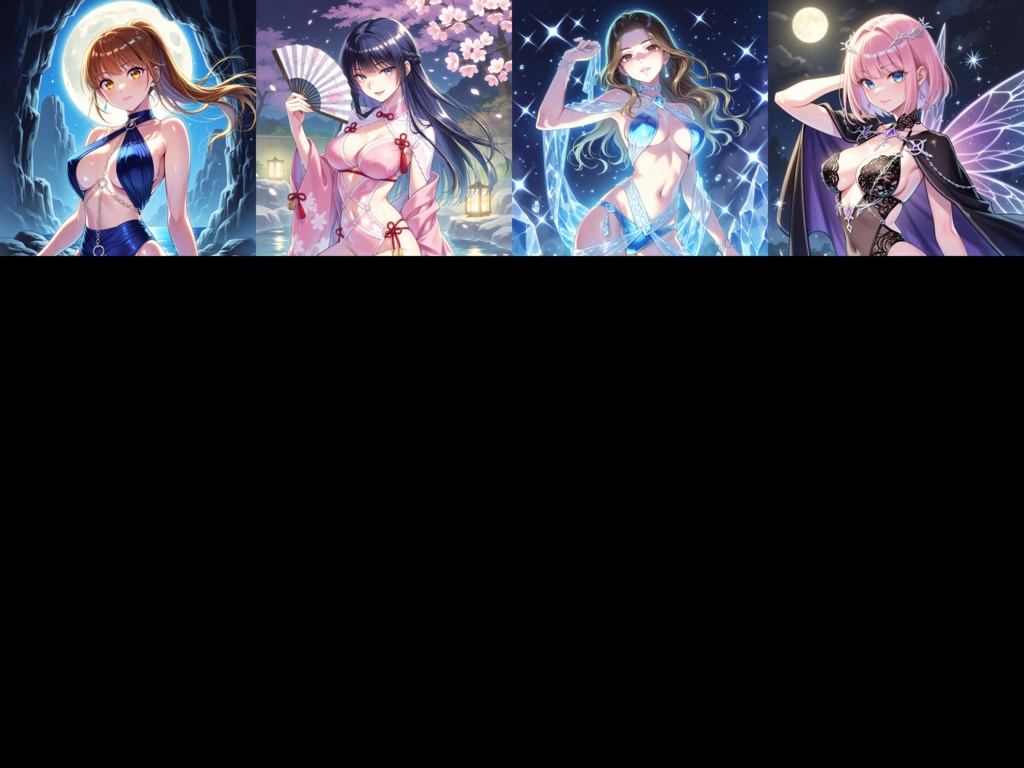 Anima Base V1向け・過激系水着ファッション イラストプロンプト集(100種)