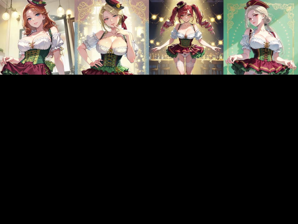 Anima Base向け ディアンドル風衣装プロンプト集100|ビアメイド