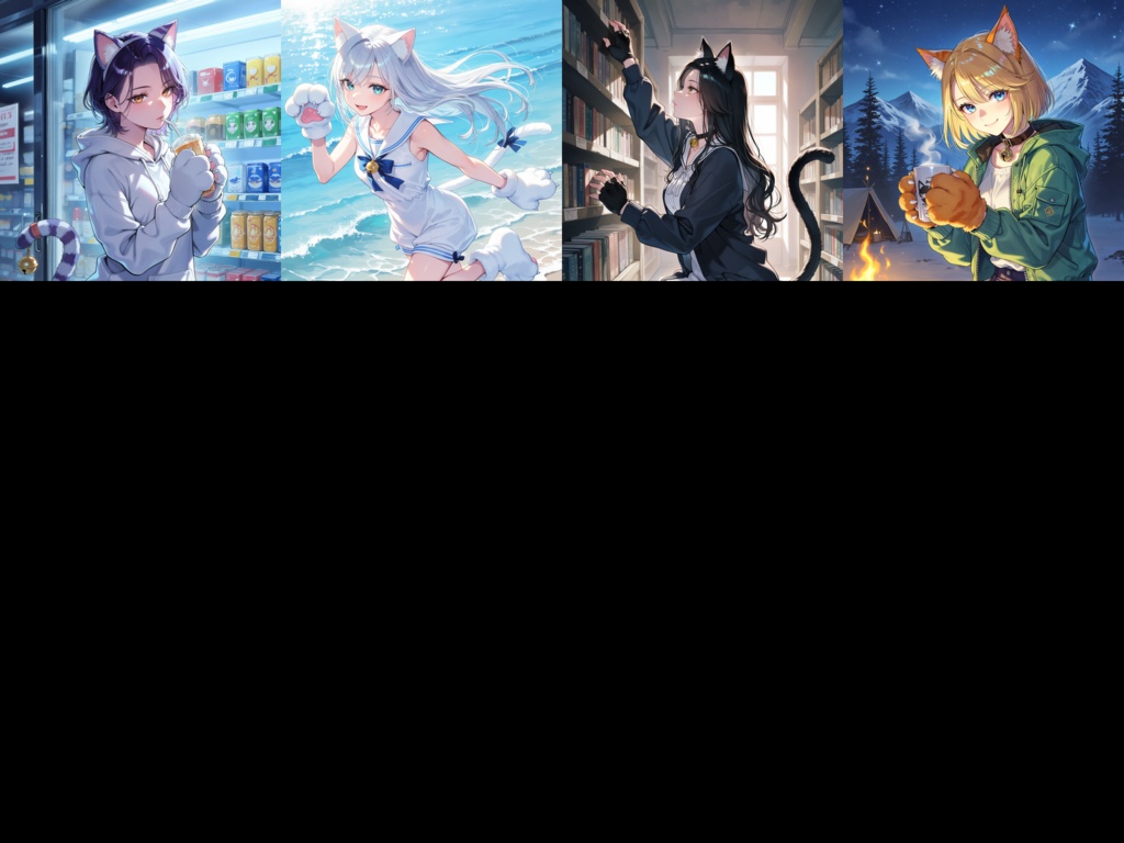 【Anima Base向け】ネココスプレ・ イラストプロンプト集100種