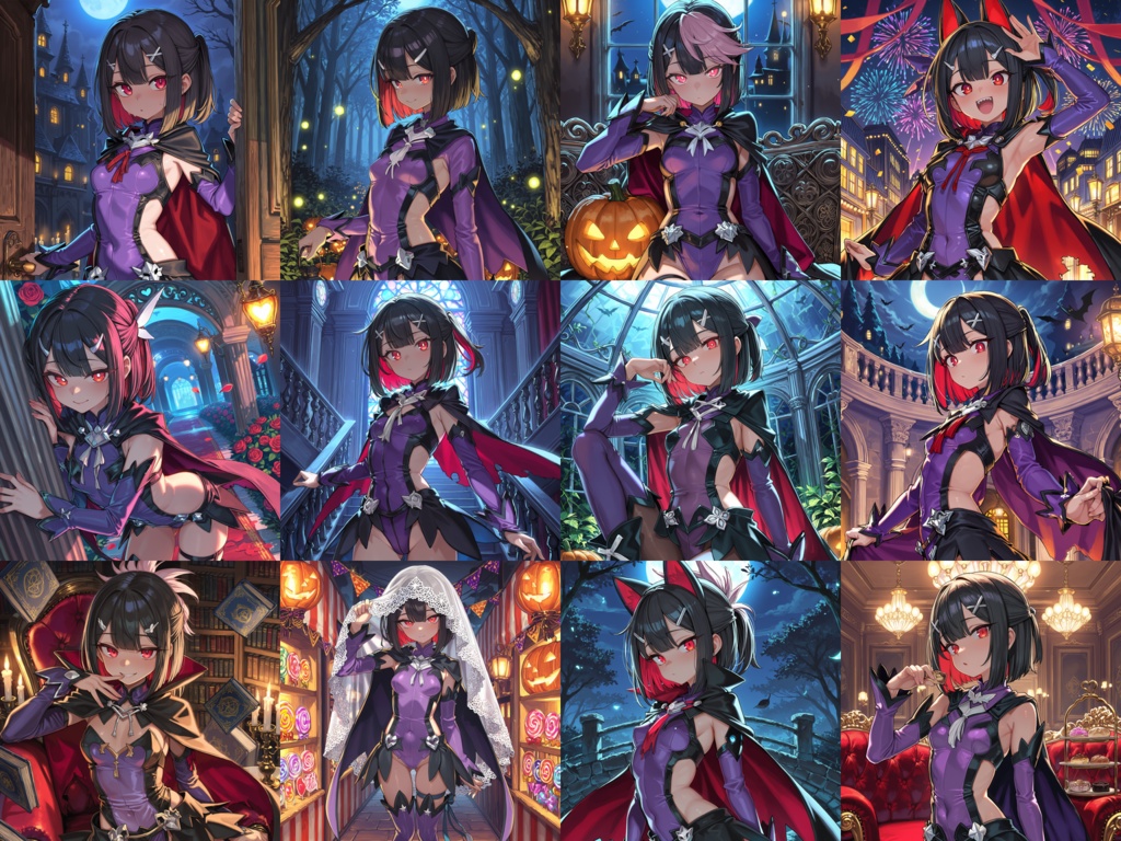 【Anima Base】ハロウィン・ワンダーランド 300種|不思議の国のアリスモチーフ衣装プロンプト集【HTML】