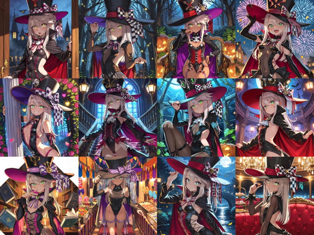 【Anima Base】ハロウィン・ワンダーランド 300種|不思議の国のアリスモチーフ衣装プロンプト集【HTML】