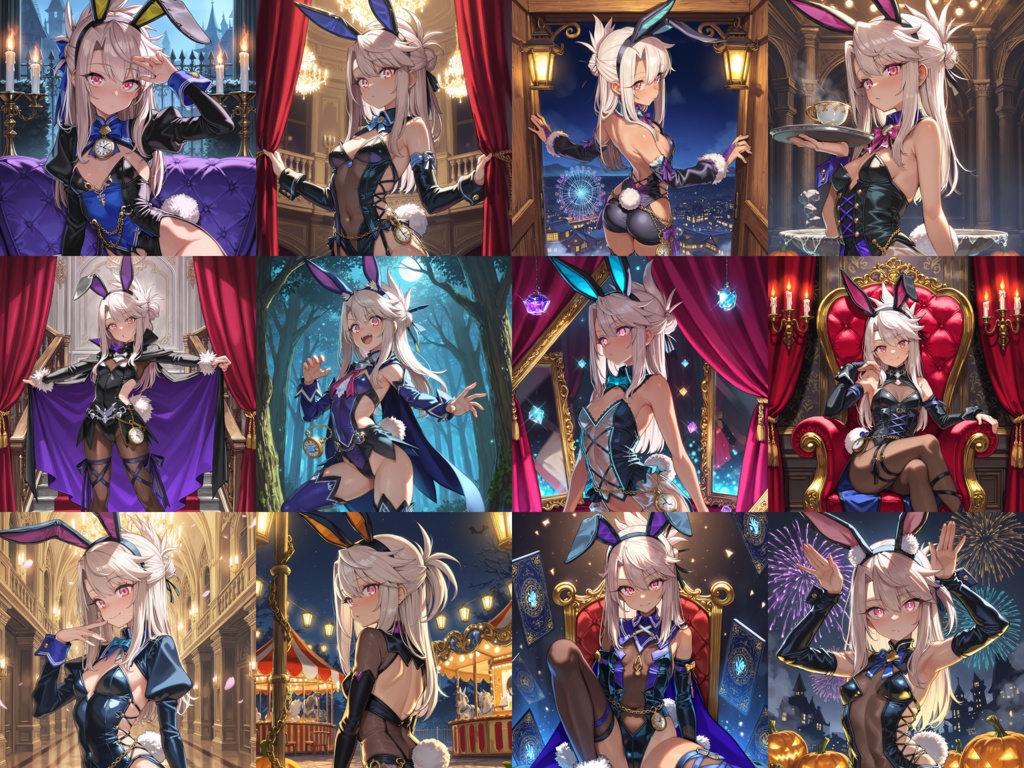 【Anima Base】ハロウィン・ワンダーランド 300種|不思議の国のアリスモチーフ衣装プロンプト集【HTML】
