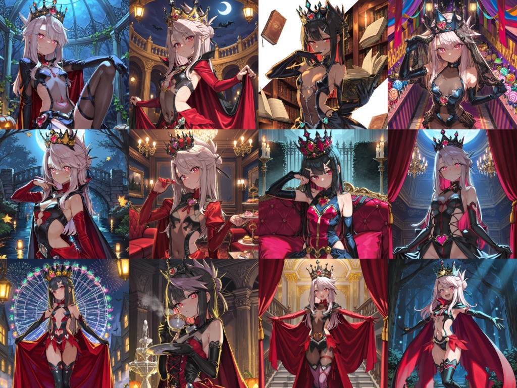 【Anima Base】ハロウィン・ワンダーランド 300種|不思議の国のアリスモチーフ衣装プロンプト集【HTML】