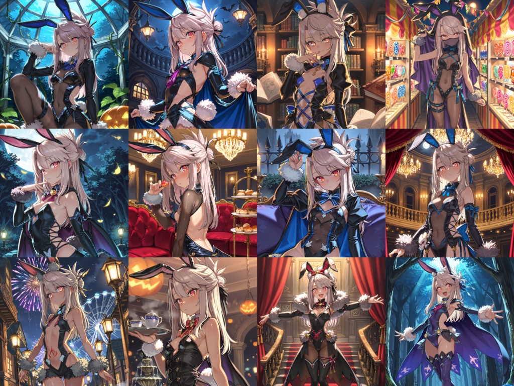 【Anima Base】ハロウィン・ワンダーランド 300種|不思議の国のアリスモチーフ衣装プロンプト集【HTML】