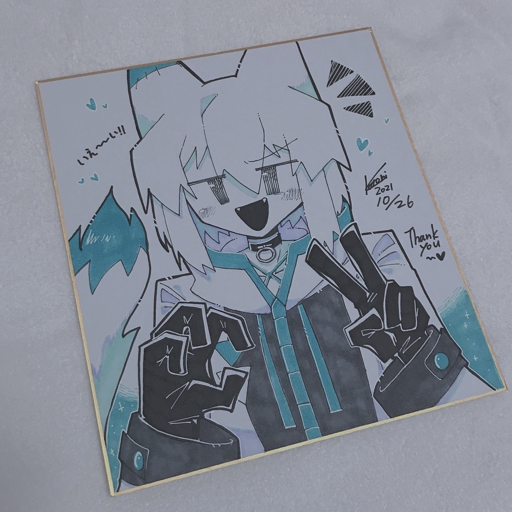オリジナル色紙原画