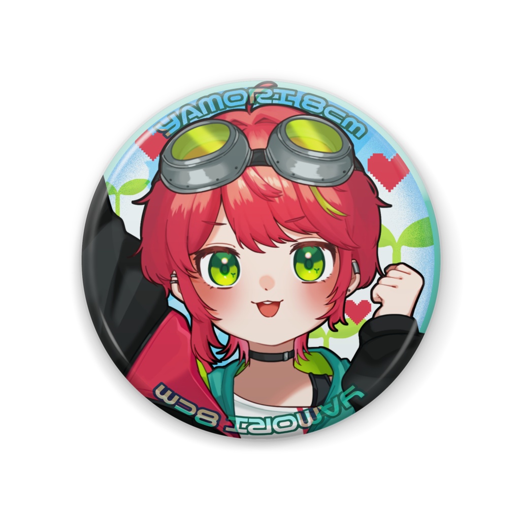 やもり8cm 缶バッジ