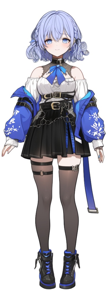 青髪の女の子