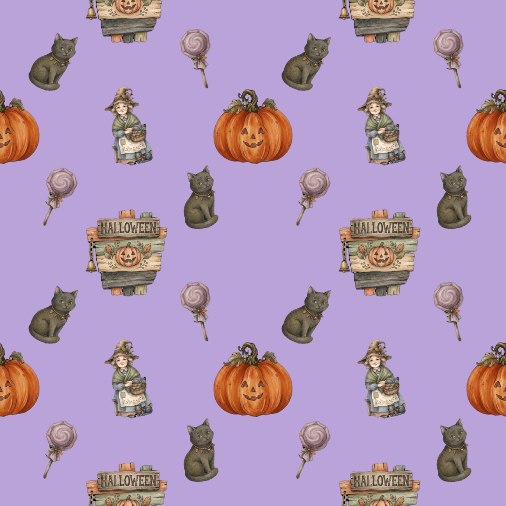 ハロウィンデジタルペーパー 3枚セット