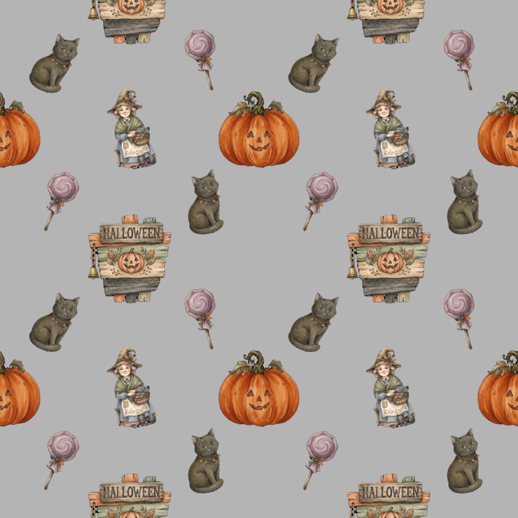 ハロウィンデジタルペーパー 3枚セット