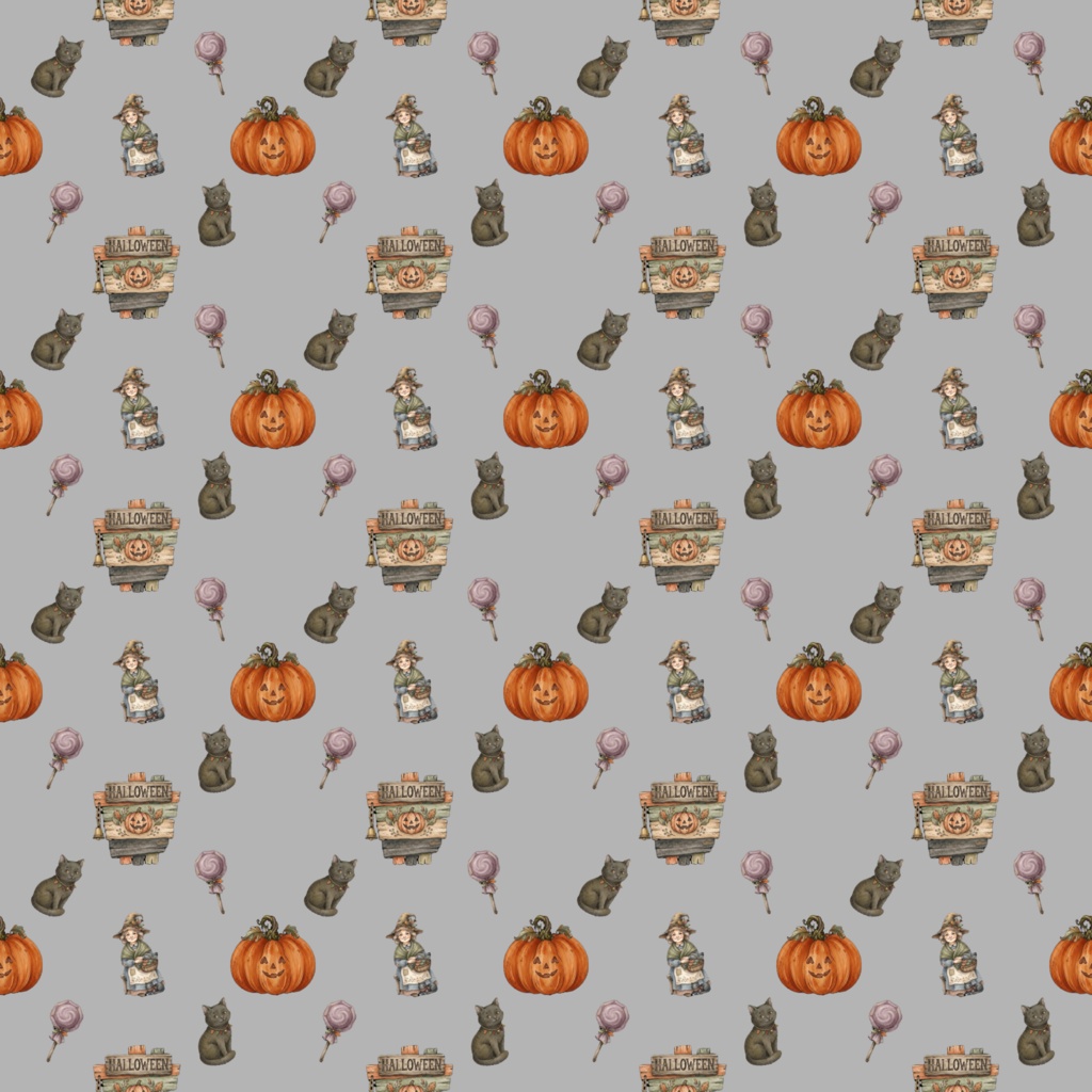ハロウィンデジタルペーパー 3枚セット