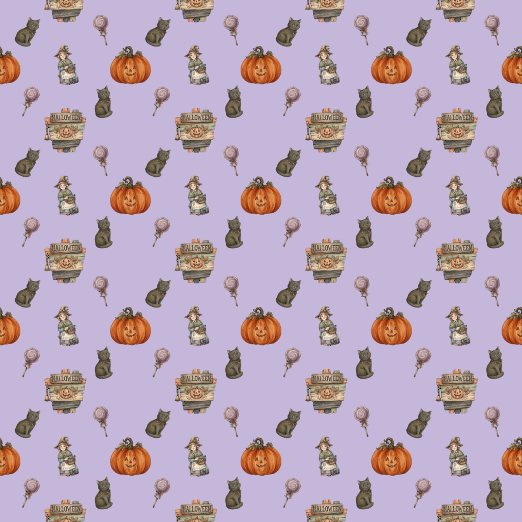 ハロウィンデジタルペーパー 3枚セット