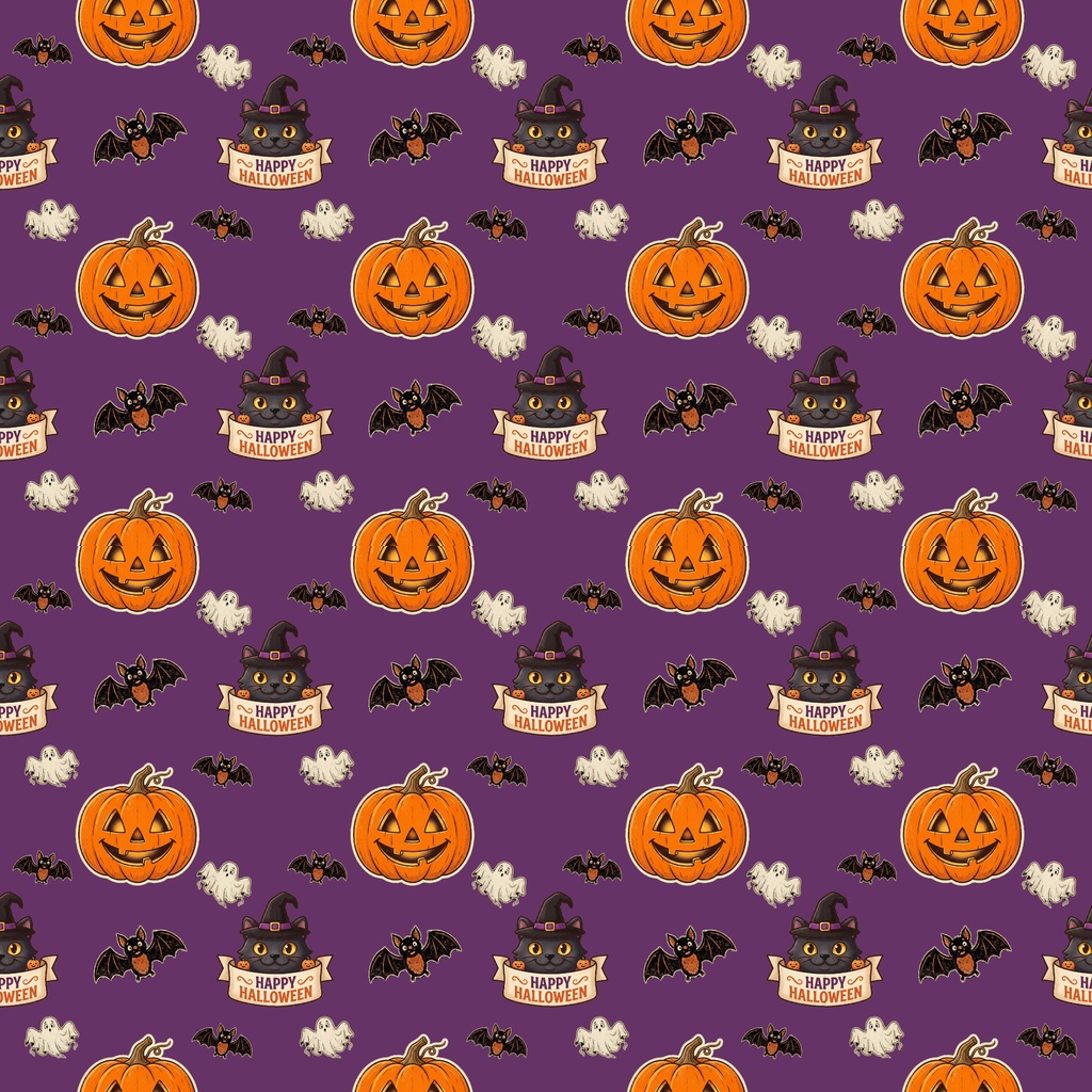 ハロウィンデジタルペーパー 2枚セット