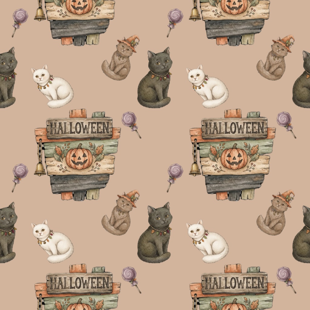 ハロウィンデジタルペーパー 3枚セット