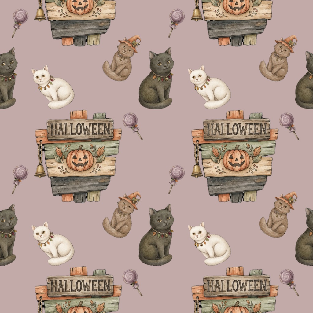ハロウィンデジタルペーパー　3枚セット